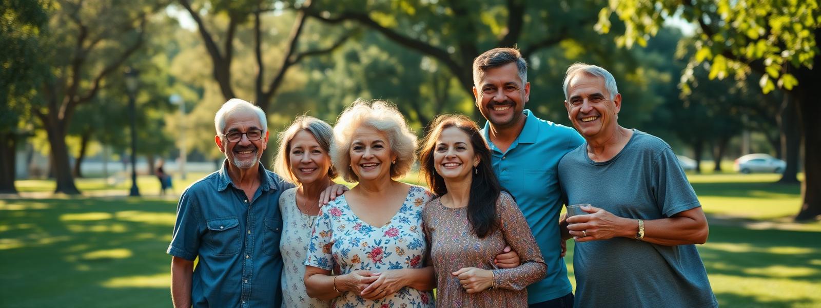 Família feliz aproveitando um dia ao ar livre